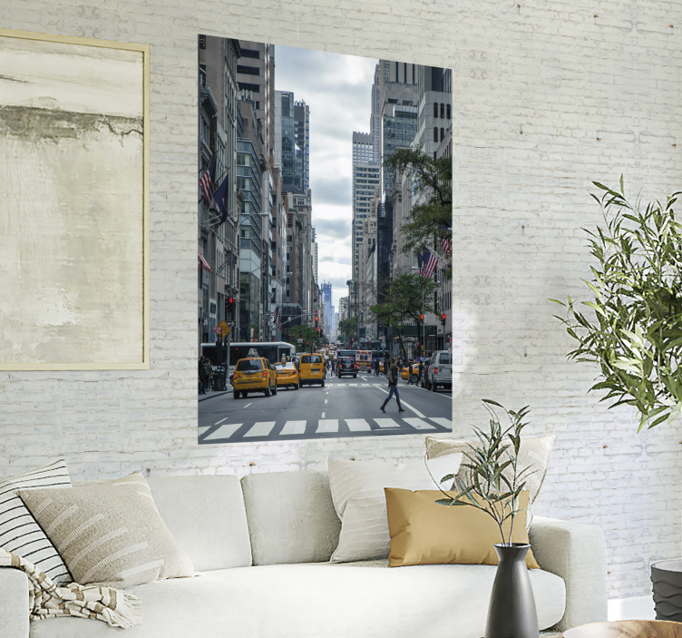 New York City street at day poster - TenStickers