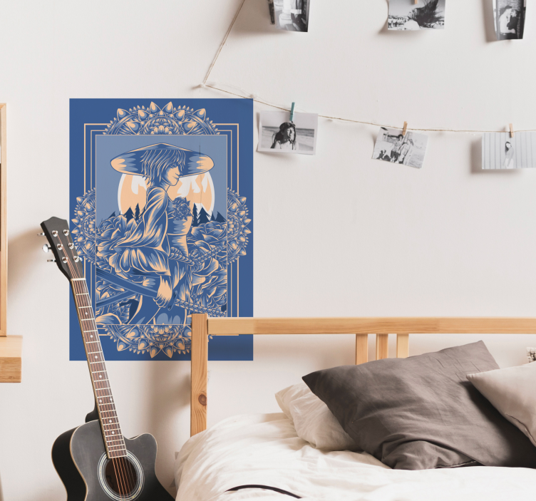 Samurai Anime poster print - TenStickers