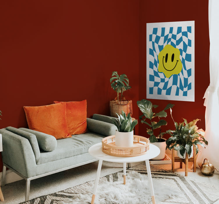 Smiley Groovy poster print - TenStickers