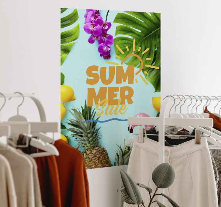 Summer Vibes Sale Wall Poster - TenStickers