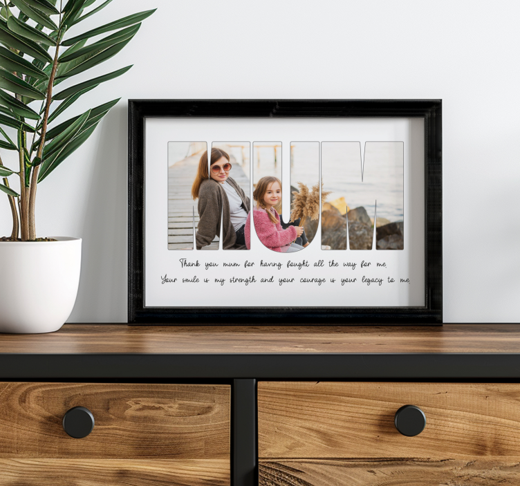 Thank you mum living room poster - TenStickers