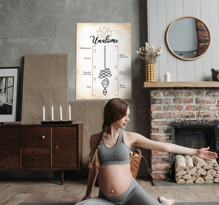 Unalome Buddhism Wall Poster - TenStickers