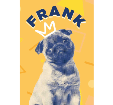 Personalised pop art cat poster - TenStickers