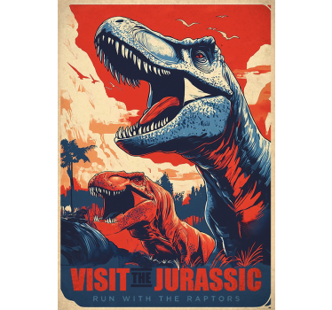 Visit the Jurassic dinosaur poster - TenStickers