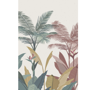Flowers poster tropical greenery design - TenStickers