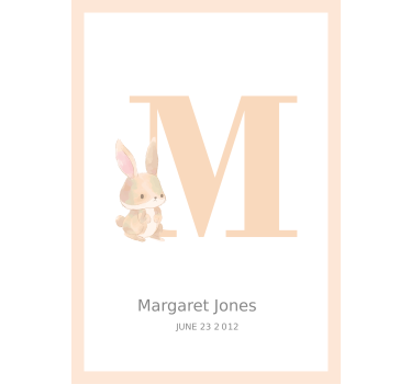 Customisable nursery poster - TenStickers