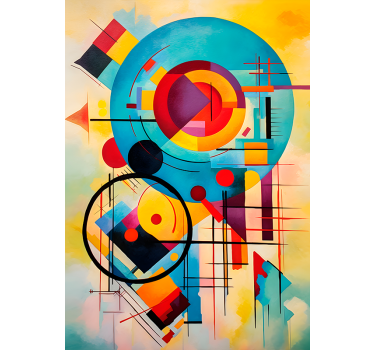 Abstract expressionism wall art poster - TenStickers