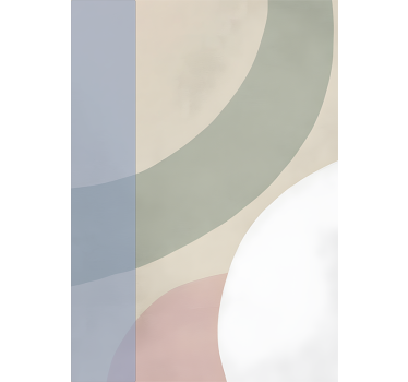 Pastel colour palette abstract poster print - TenStickers