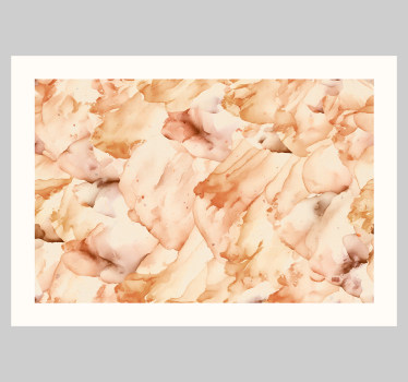 Abstract watercolour design with white border wall decor - TenStickers