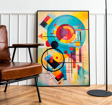 Abstract expressionism wall art poster - TenStickers