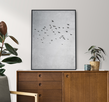 Birds flying animal design wall poster - TenStickers