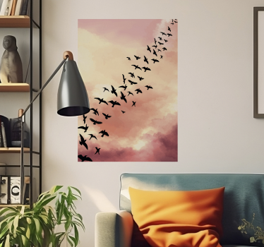 Birds that Fly living room poster - TenStickers