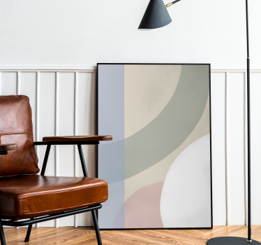 Pastel colour palette abstract poster print - TenStickers