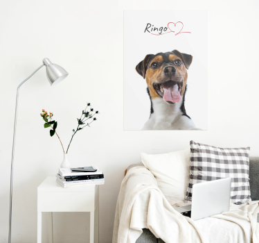 Custom Dog love poster - TenStickers