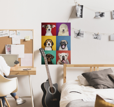 Dog puppy poster - TenStickers