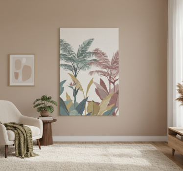 Flowers poster tropical greenery design - TenStickers