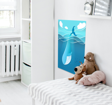 Ocean Whale poster - TenStickers