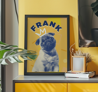 Personalised pop art cat poster - TenStickers
