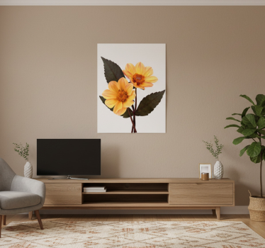 Two flowers flowers poster - TenStickers