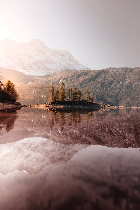 Nordic mountains photo realistic poster - TenStickers