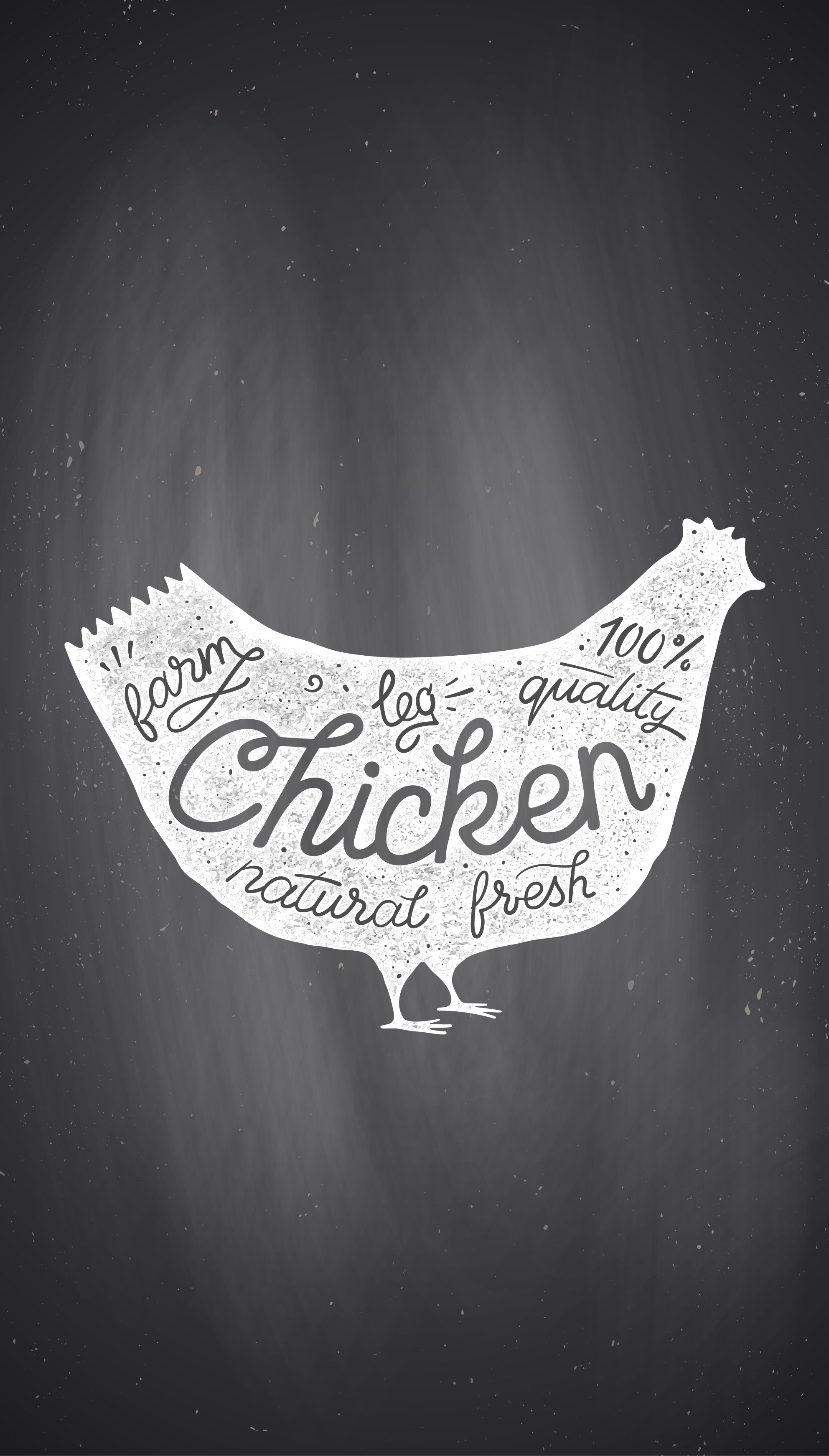 Kitchen poster featuring farm fresh chicken - TenStickers