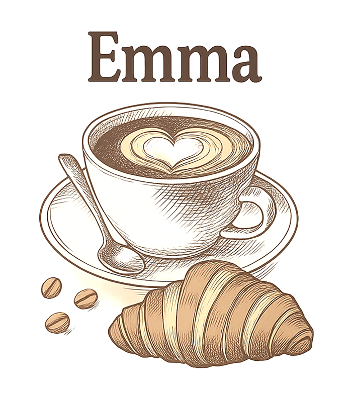 Kitchen poster personalised coffee artwork - TenStickers