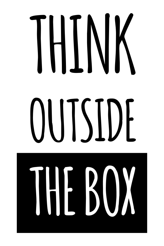 Think outside the box office poster - TenStickers