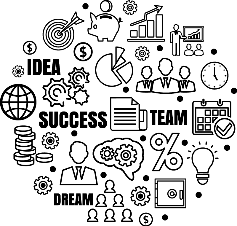 Office poster business symbol - TenStickers