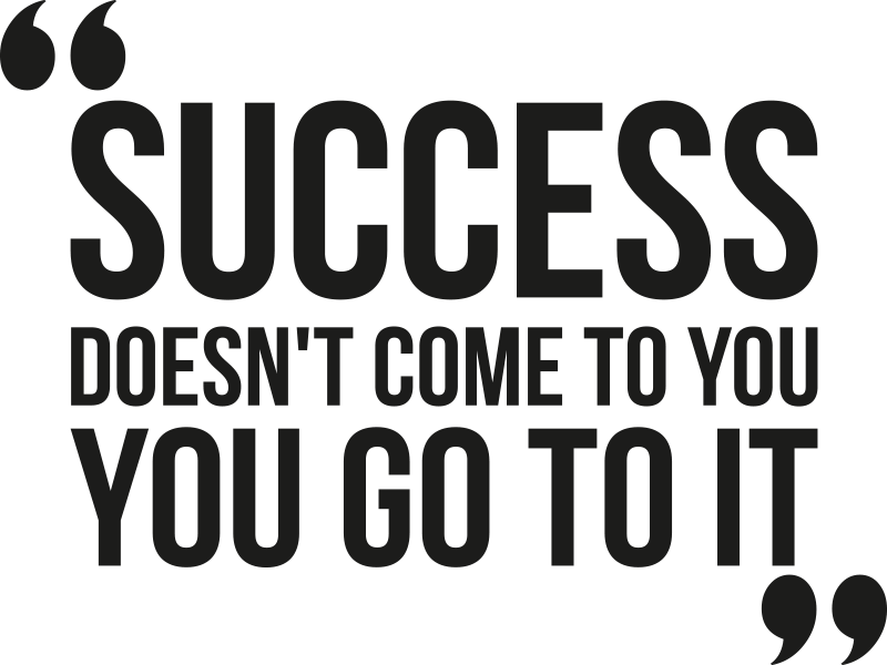 Office poster for achieving great design success - TenStickers