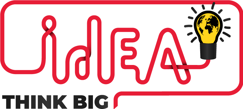 Think big light bulb office poster - TenStickers