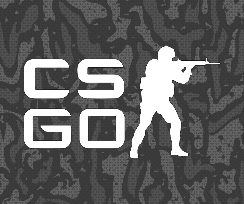 Video game poster counter-strike go design - TenStickers