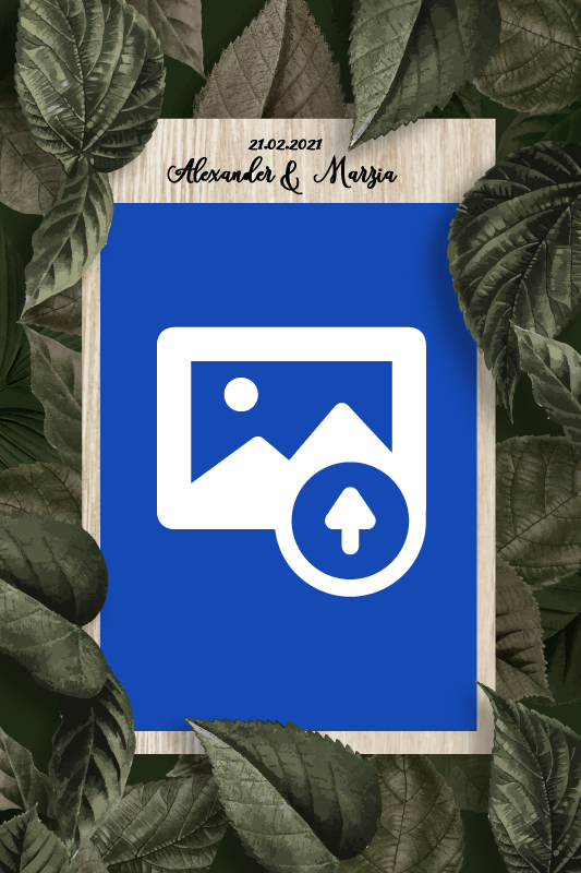 Event poster wedding hands and bouquet - TenStickers