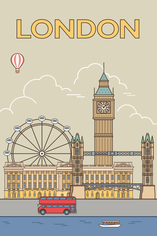 London city poster - TenStickers