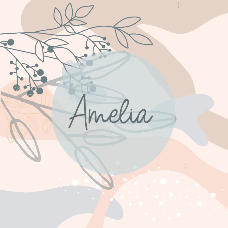 Customisable poster amelia's personalized print - TenStickers
