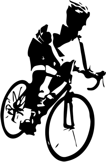 Cycling poster mountain bike vinyl decal - TenStickers