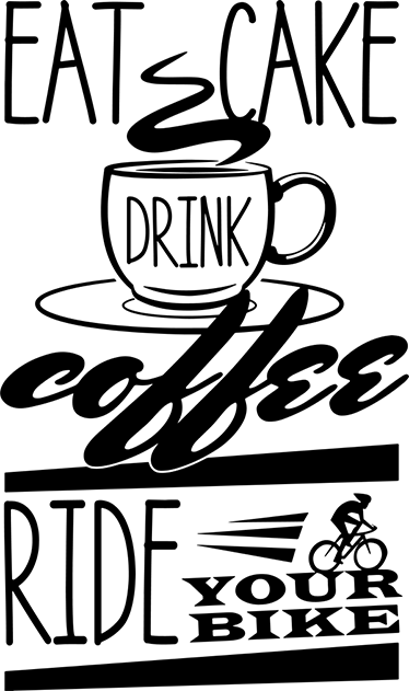 Cycling poster café and cycling wall art - TenStickers