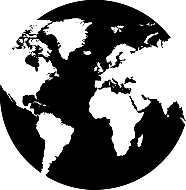 Map poster world map circle sticker decor - TenStickers