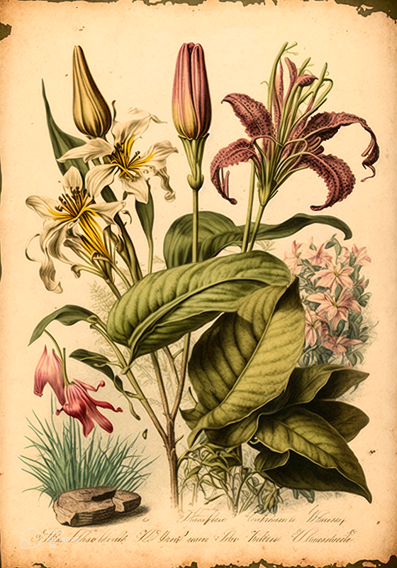 Vintage poster vintage botanical print - TenStickers