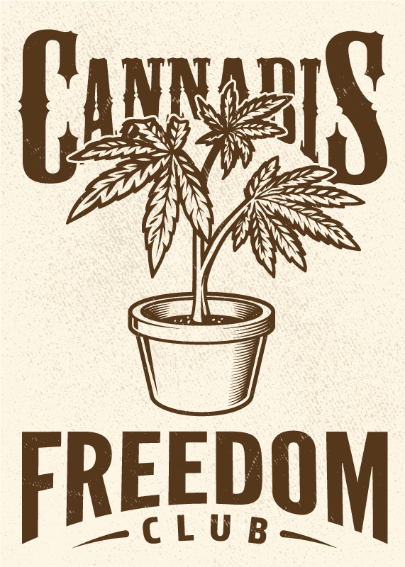 Quote poster for cannabis community - TenStickers