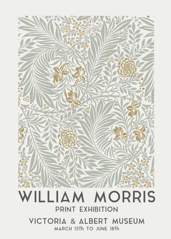 Flower poster vintage flowers art print - TenStickers