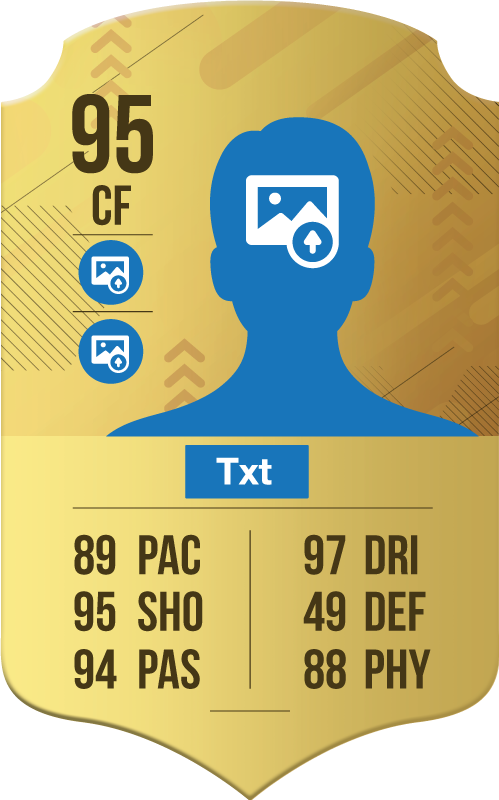 Football poster with custom walkout card - TenStickers