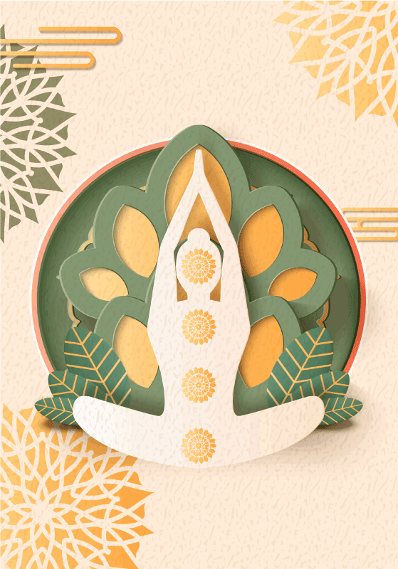 Zen poster namaste yoga print - TenStickers