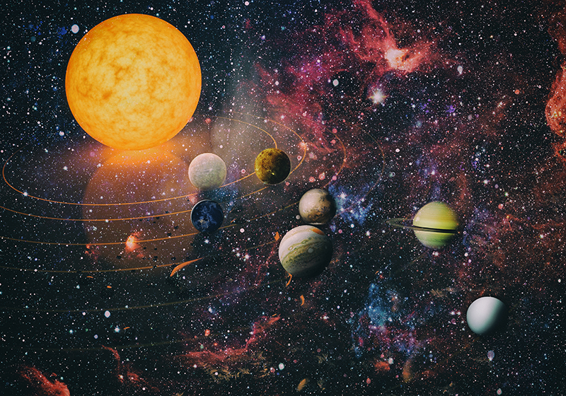 Solar system poster print - TenStickers