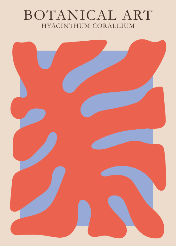 Coral design poster print - TenStickers