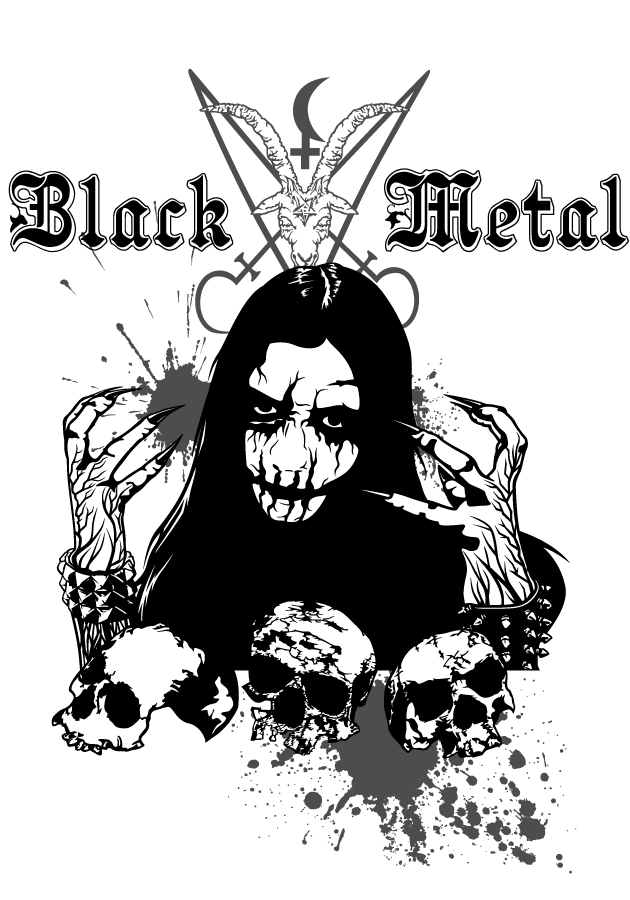 Metal Music poster print design - TenStickers