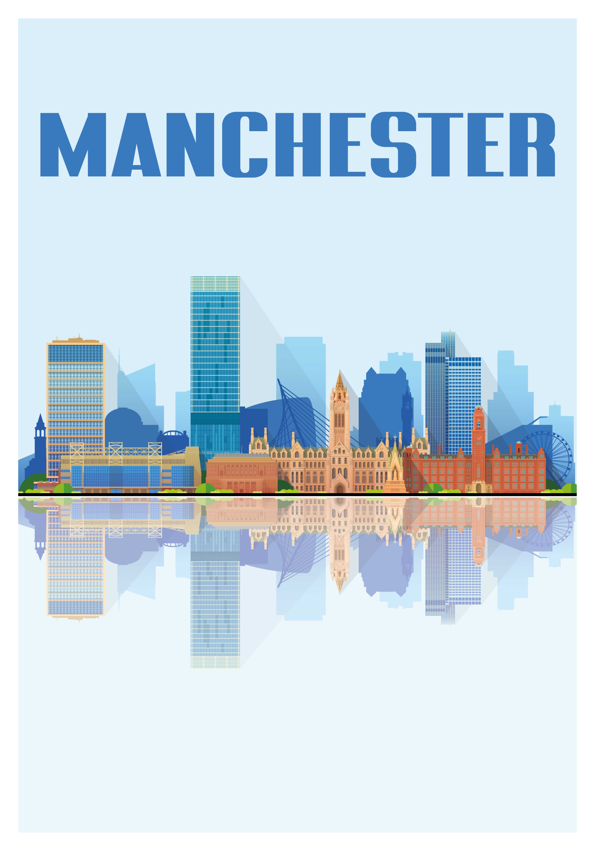 Manchester city poster print - TenStickers