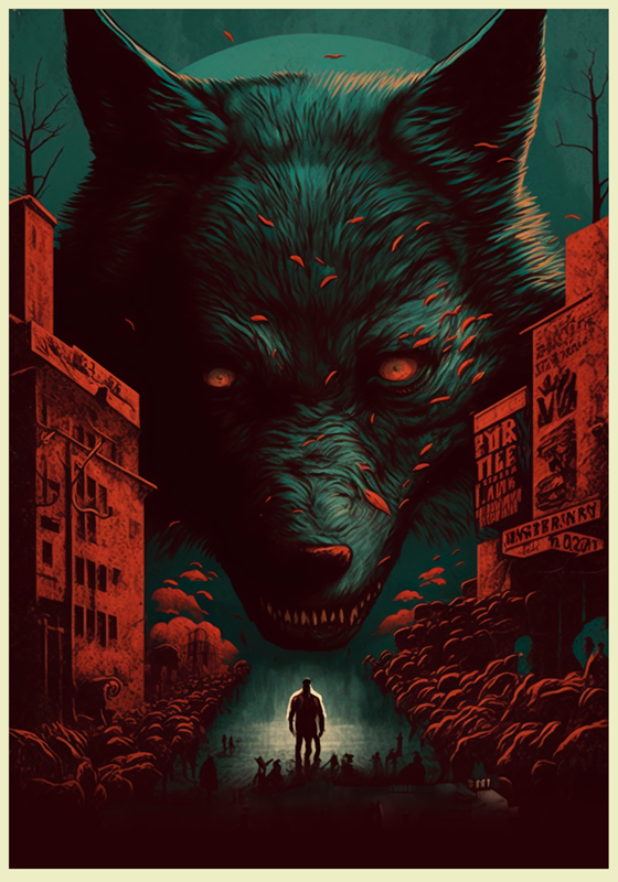 Wolf Movie Wall Art Poster - TenStickers