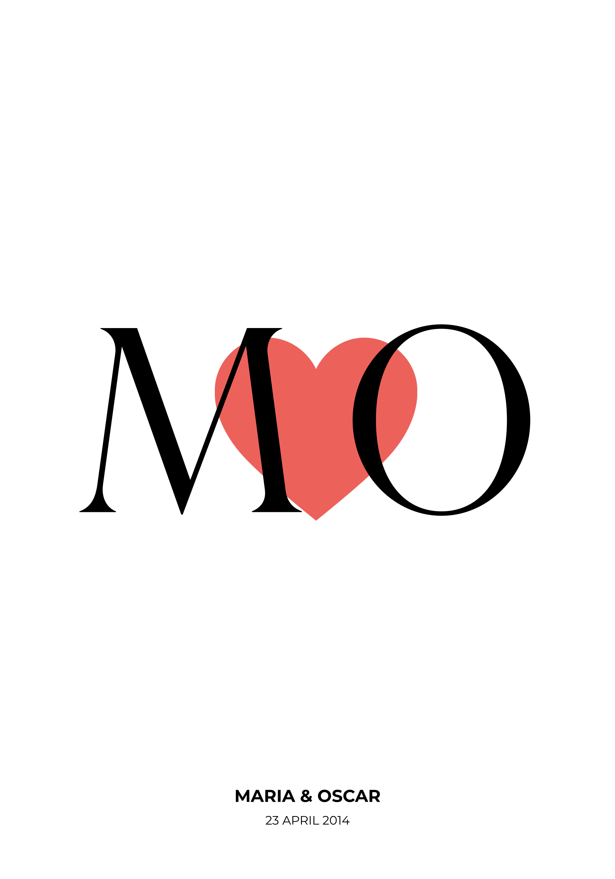 Custom Love customisable poster - TenStickers