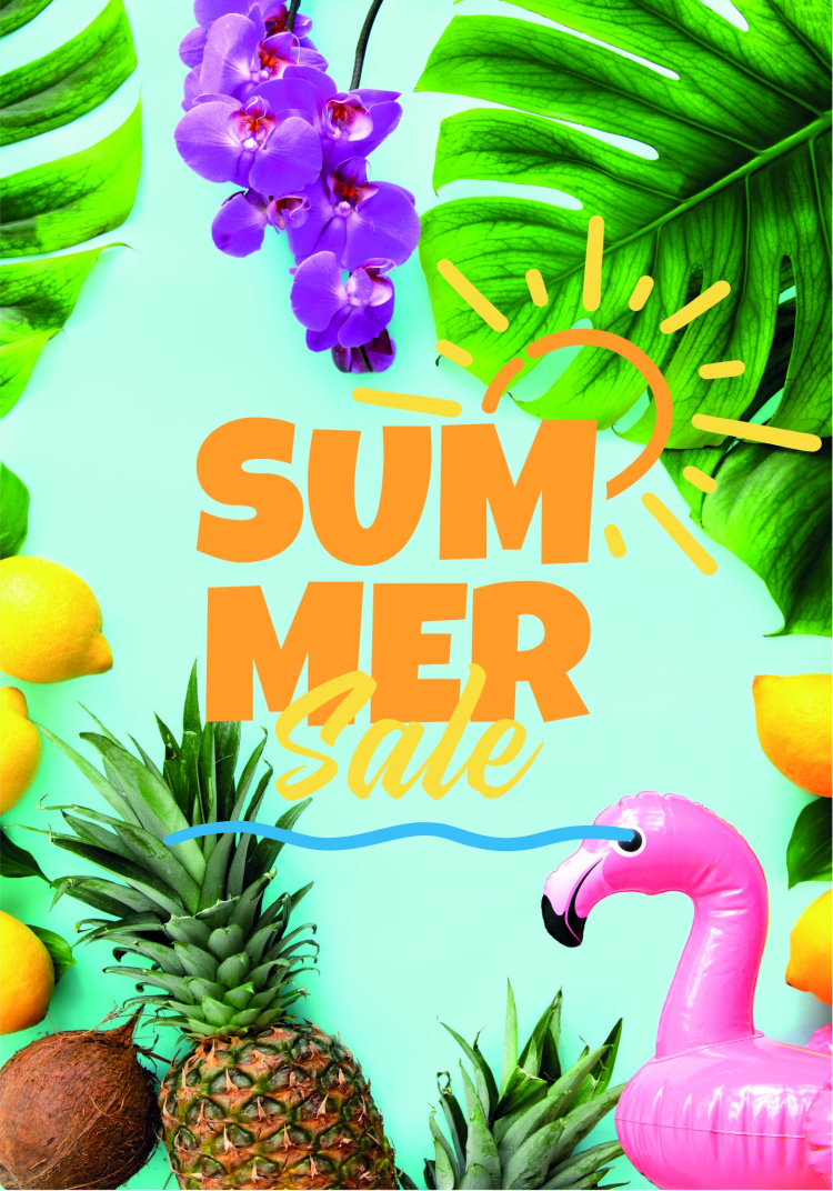 Summer Vibes Sale Wall Poster - TenStickers