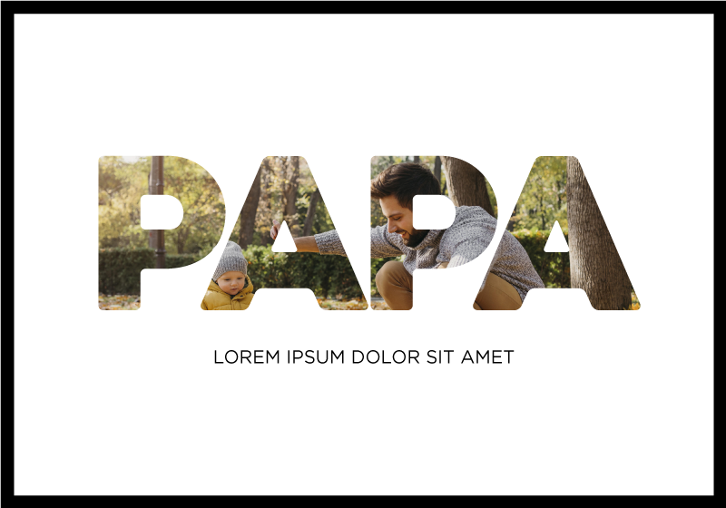 Papa my hero living room poster - TenStickers